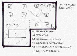 Voorbeeld beplantingsplan vijver